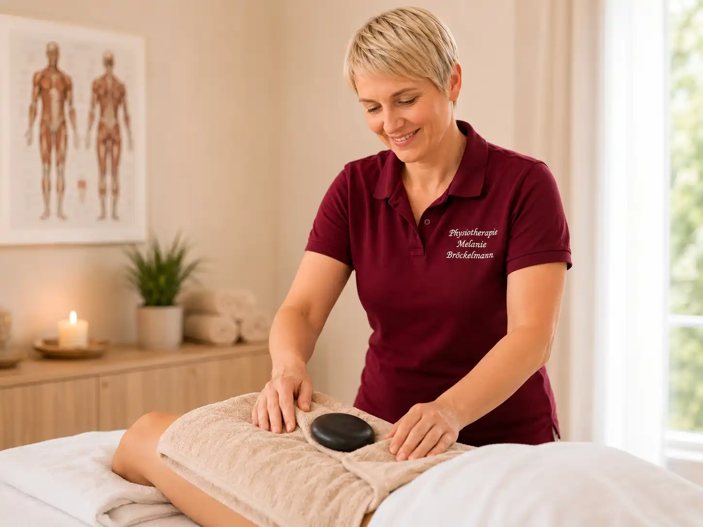 W&auml;rmeanwendung in der Physiotherapiepraxis Melanie Br&ouml;ckelmann in Langenberg